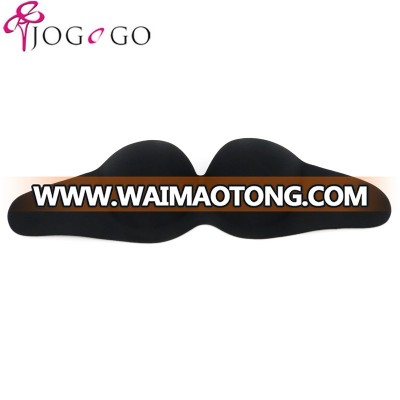 Women Silicone Self-Adhesive Half Cup Wire Free Backless Strapless Seamless Push Up Bra