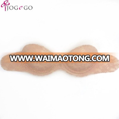 Hot Selling One Piece Half Cup Backless Invisible Adhesive Silicone bra